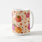 Whimsical Pumpkins Herbstlaubs Kaffeetasse (VorderseiteRechts)