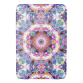 Whimsical Purple Blue Pink Colorful Pattern Badematte (Vorderseite Vertikal)