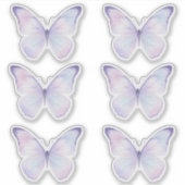 Whimsical Purple Butterfly Aesthetic Planner Aufkleber (Vorderseite)