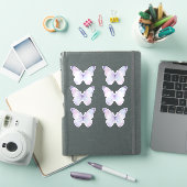 Whimsical Purple Butterfly Aesthetic Planner Aufkleber (iPad Hülle)