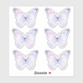 Whimsical Purple Butterfly Aesthetic Planner Aufkleber (Blatt)