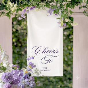 Whimsical Purple Floral Victorian Prost Auf Banner