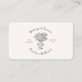 Whimsical, QR Code Event Planning Business Card Visitenkarte (Vorderseite)