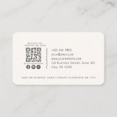 Whimsical, QR Code Event Planning Business Card Visitenkarte (Rückseite)