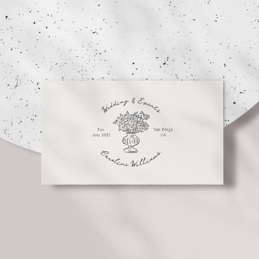 Whimsical, QR Code Event Planning Business Card Visitenkarte