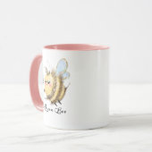 Whimsical Queen Bee mit Krone und Wand Tasse (Vorderseite Links)