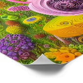 Whimsical Quill Teapot Landschaft Poster (Ecke)