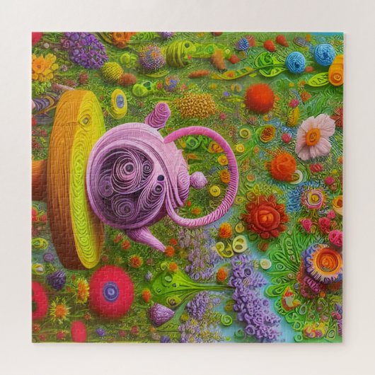 Whimsical Quill Teapot Landschaft Puzzle (Horizontal)