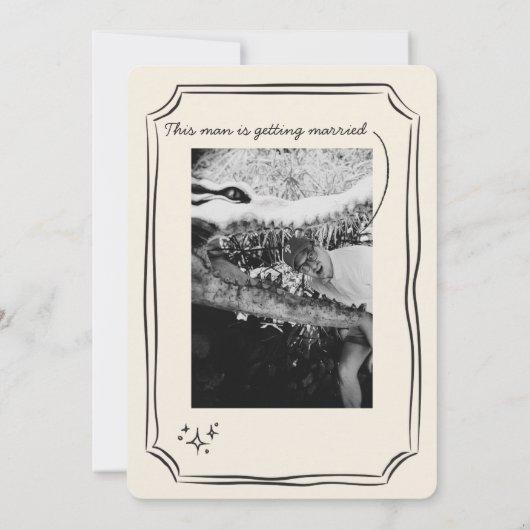 Whimsical Quirky Cheers and Bachelor Einladung (Rückseite)