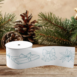 Whimsical Quirky Doodle Holiday Ripsband