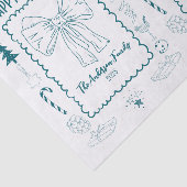 Whimsical Quirky Doodle Holiday Seidenpapier (Ausschnitt)