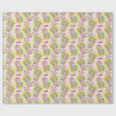 Whimsical Quirky Elf Mitte Jahrhundert Retro Weihn Geschenkpapier (Flach)