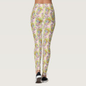 Whimsical Quirky Elf Name Niedlich Retro Weihnacht Leggings (Rückseite)