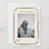 Whimsical Quirky Funky Cheers 30. Einladung (Rückseite)