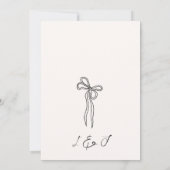 Whimsical Quirky Hand Draw Save the Date Einladung (Rückseite)