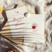 Whimsical Quirky Hand Drawn Cherry Sweet Wedding Einladung