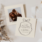 Whimsical Quirky handgeschriebene Bow Wedding Save The Date