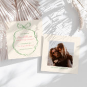 Whimsical Quirky handgeschriebene Bow Wedding Save The Date