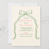 Whimsical Quirky handgeschriebenes Brautparty Einladung (Vorderseite)