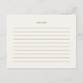 Whimsical Quirky handgeschriebenes Brautparty Reze Begleitkarte (Rückseite)