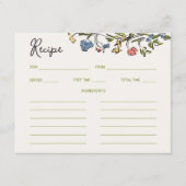 Whimsical Quirky handgeschriebenes Brautparty Reze Begleitkarte (Vorderseite)