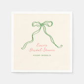 Whimsical Quirky handgeschriebenes Brautparty Serviette (Vorderseite)