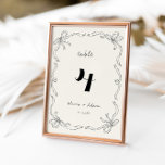 Whimsical Quirky Retro Hand Drawn Bow Wedding Tischnummer<br><div class="desc">Stärken Sie Ihren Hochzeitsempfang mit unseren Whimsical Quirky Retro Hand Drawn Bow Wedding Tischnummern. Mit charmanten, handgezeichnet Bögen und einem spielerischen Retro-Design fügen diese Tischnummern Ihrer Einrichtung eine einzigartige und reizvolle Touch hinzu. Ideal, um die Gäste zu ihren Sitzplätzen zu führen und dabei einen skurrilen Flair zu Ihrer Feier hinzuzufügen....</div>