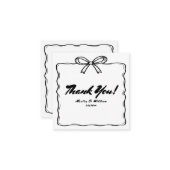 Whimsical Quirky Wedding Budget Danke Mitteilungskarte (Vorderseite/Rückseite Beispiel)