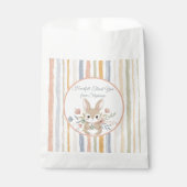 Whimsical Rabbit Pastel Guest Gift Bag Geschenktütchen (Vorderseite)