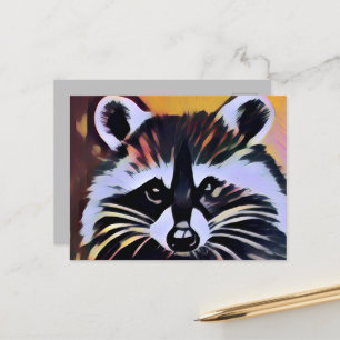 Whimsical Raccoon - Ein naturlich Inspiriertes Des Postkarte