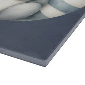 Whimsical Raccoon Night Woodland Cottage Scene Schneidebrett (Ecke)