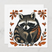 Whimsical Raccoon Woodland Animal Folks oder Triba (Vorne/Hinten)