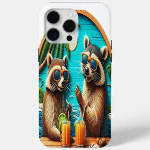 Whimsical Raccoons auf der rustikalen Tabelle Case-Mate iPhone Hülle