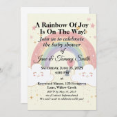 whimsical Rainbow Baby Shower Einladungen (Vorne/Hinten)