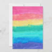 Whimsical Rainbow Birthday Einladung (Rückseite)