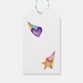 Whimsical Rainbow Birthday Party Gefallen Geschenkanhänger (Rückseite)