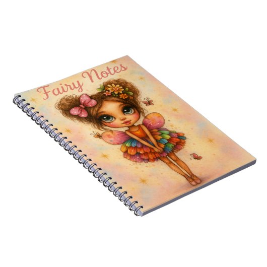 Whimsical Rainbow Fairy Notes Journal Notizblock (Rechte Seite)
