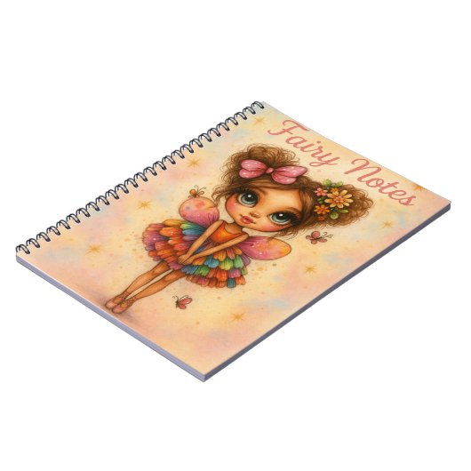Whimsical Rainbow Fairy Notes Journal Notizblock (Linke Seite)