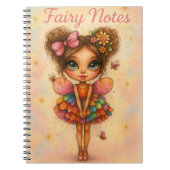 Whimsical Rainbow Fairy Notes Journal Notizblock (Vorderseite)