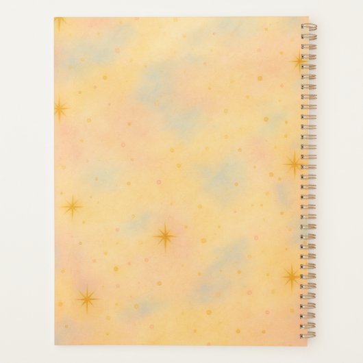 Whimsical Rainbow Fairy Notes Planner Planer (Rückseite)