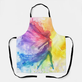 Whimsical Rainbow Fairy - verzauberter Kernpunkt Schürze