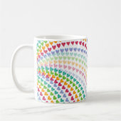 Whimsical Rainbow Heart Sprinkles Tasse (Links)