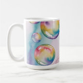 Whimsical Rainbow Jellyfish Watercolor Design Kaffeetasse (Links)