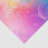 Whimsical Rainbow Swirl Decoupage Seidenpapier (Detail)