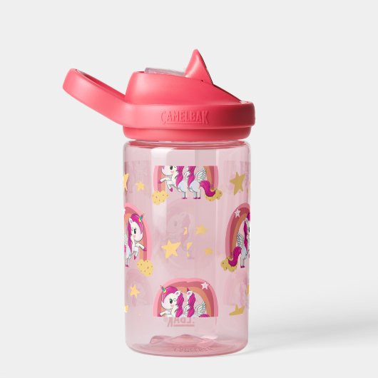 Whimsical Rainbow Unicorn Trinkflasche (rechts)