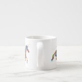 Whimsical Rainbow Unicorns Espresso Mug Espressotasse (Rückseite)