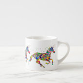 Whimsical Rainbow Unicorns Espresso Mug Espressotasse (Rechts)
