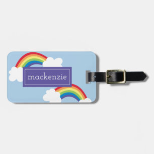 Whimsical Rainbows Personalisierter Gepäcktag Gepäckanhänger
