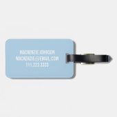 Whimsical Rainbows Personalisierter Gepäcktag Gepäckanhänger (Rückseite horizontal)