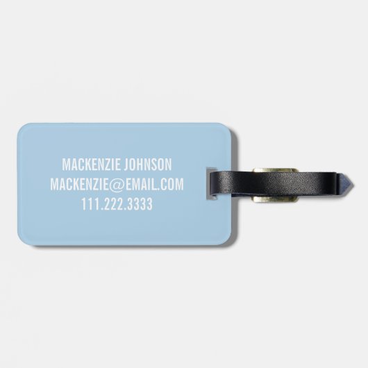 Whimsical Rainbows Personalisierter Gepäcktag Gepäckanhänger (Rückseite horizontal)